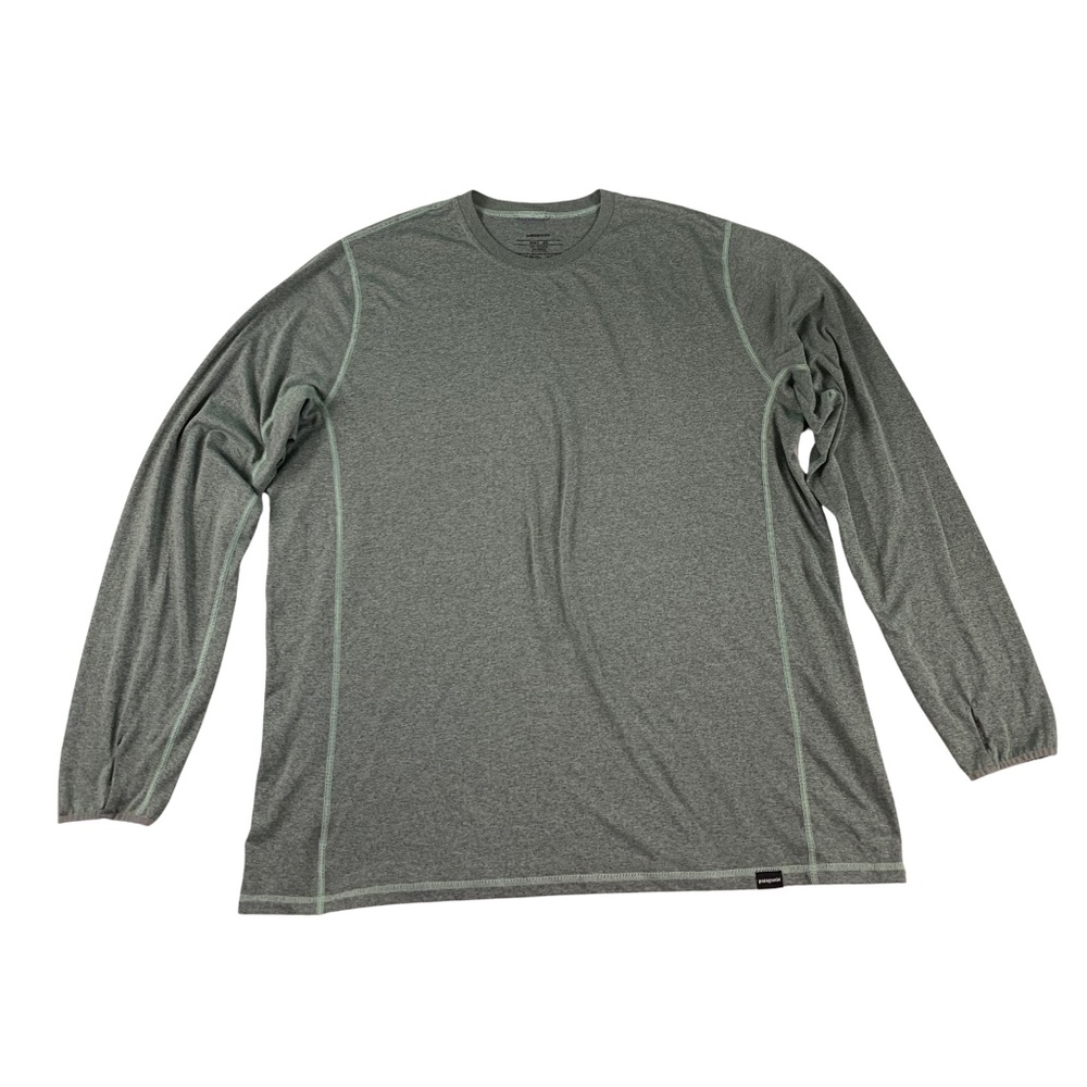 Patagonia Sage Long Sleeve Poly Fish Tee Men’s XXL Outdoors Preppy Fall